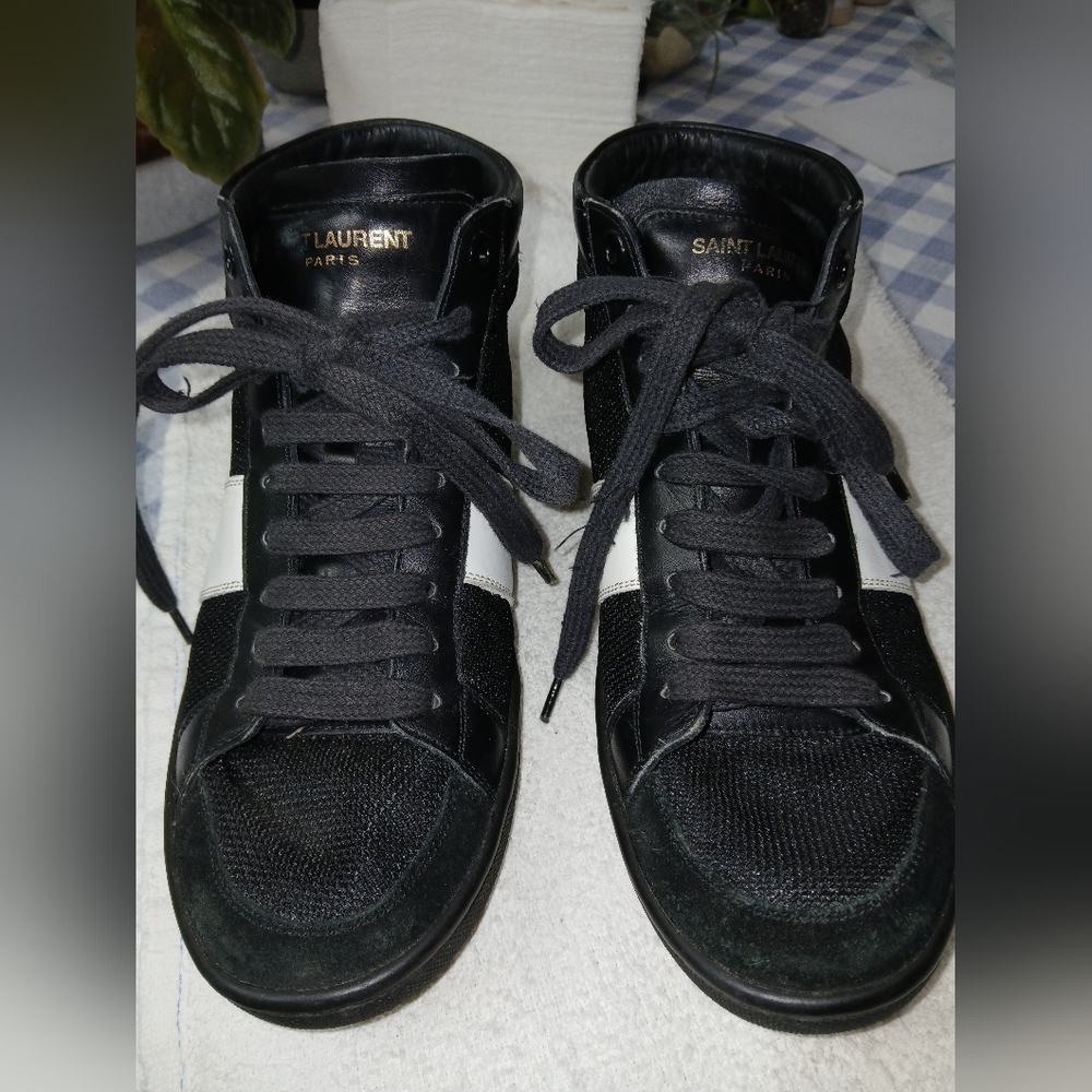 Saint Laurent Sneakers Semi-High Hightops Size 37 - Picture 2 of 15